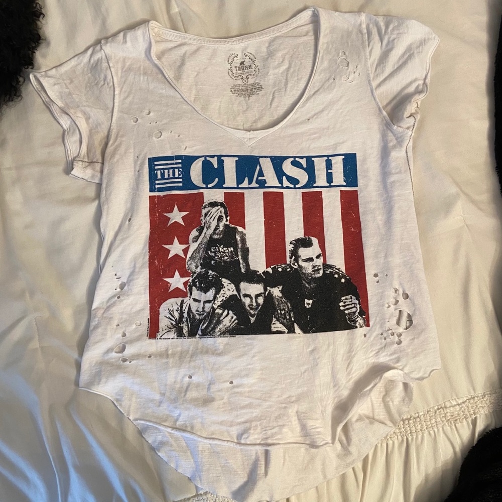 Free People distressed graphic tee